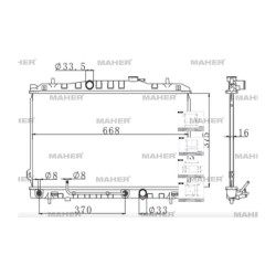 RADYATÖR SU CERATO 06-09 1.6 BENZİNLİ A-T BRAZING