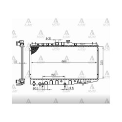 RADYATÖR SU COROLLA    88-92 AE-92 / CORONA AT171 A-T BRAZING