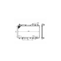 RADYATÖR SU CRV  97-02 16mm A-T BRAZING