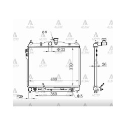 RADYATÖR SU GETZ 03-11 BENZİNLİ A-T BRAZING