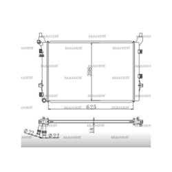 RADYATÖR SU GOLF5 / JETTA / PASSAT / A3 / LEON 04-13 CAXA-CBZB-CBZA 1.2TSI-1.4TSI BRAZING