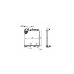 RADYATÖR SU JAZZ 02-08 (KÜÇÜK TİP) 16mm A-T BRAZING