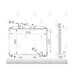 RADYATÖR SU L-300  90-08 22mm BRAZING