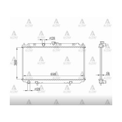 RADYATÖR SU PRIMERA 02-08 / ALMERA 00-06 M-T BRAZING
