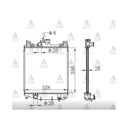 RADYATÖR SU SWIFT  90-01 1.0 / 1.3 M-T BRAZING