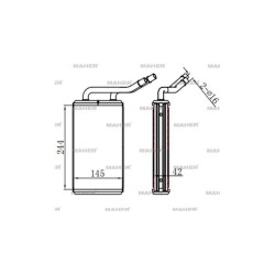 RADYATÖR KALORİFER TRANSIT 00-06 V184 BRAZING