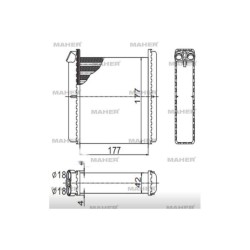 RADYATÖR KALORİFER VECTRA A  88-96 MEKANİK