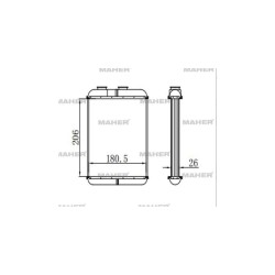 RADYATÖR KALORİFER ASTRA G / ZAFIRA A Z14XE-Z16XE-Z16XEP-Z20LET     DELPHI TİPİ BRAZING