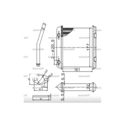 RADYATÖR KALORİFER VECTRA A 88-95 / ASTRA F 91-98 / ASTRA F CLASSIC 98-02 DELPHI TİPİ MEKANİK RADYATÖR KALORİFER VECTRA A 88-95 / ASTRA F 91-98 / ASTRA F CLASSIC 98-02 DELPHI TİPİ MEKANİK