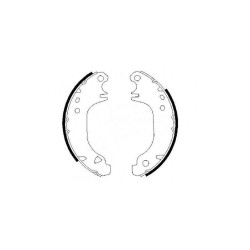 FREN BALATA SAXO  96-04 / 106 I-II 96-04 LEVYELİ ABSSİZ PABUÇ ARKA