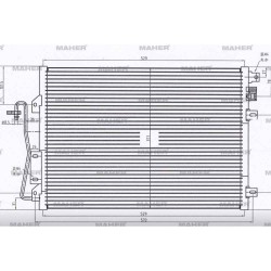 RADYATÖR KLİMA KANGOO  98-08 1.5DCI TÜPLÜ M-T BRAZING