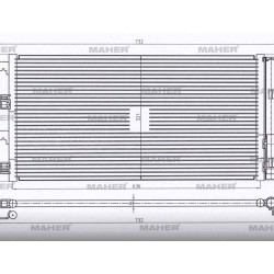 RADYATÖR KLİMA DUSTER 09-12 1.5DCI 108 HP BRAZING