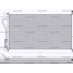 RADYATÖR KLİMA FOCUS I  98-04 1.4 16V-1.6 16V BRAZING