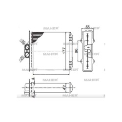 RADYATÖR KALORİFER VECTRA B 96-02 KLIMALI MEKANİK