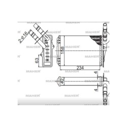 RADYATÖR KALORİFER CLIO II  98-05 / SYMBOL II 08-12 / SYMBOL I 98-08 THALIA MEKANİK