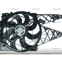 FAN RADYATÖR GRANDE PUNTO 05-12 / PUNTO EVO 09-12 / 1.3 JTD-1.4-1.6 JTD DAVLUMBAZLI