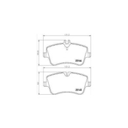FREN BALATA MERCEDES 00-06 W203 C SERİ / MERCEDES 04-11 R171 SLK SERİ ÖN