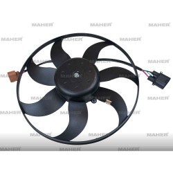 FAN RADYATÖR GOLF5 / GOLF6 / JETTA / PASSAT / CADDY / A3 / LEON 04-12 SOL 220W-360mm