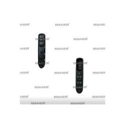 DÜĞME CAM AÇMA 307 02=  AYNA AYAR DÜĞMELİ (DÖRTLÜ)  SOL