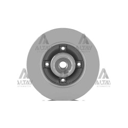 FREN DİSKİ 307 00-07 / 207 06-12 / C4 04-09 / DS3 09-13 ARKA DÜZ ABSLİ PORYALI RULMANLI 249-4