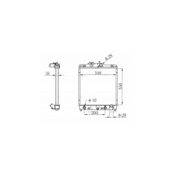 RADYATÖR SU CIVIC  92-00 16mm A-T MEKANİK