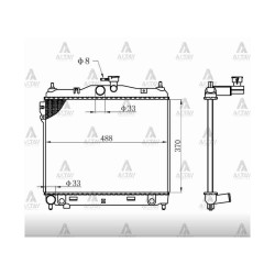 RADYATÖR SU GETZ 03-11 BENZİNLİ M-T BRAZING