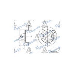 FREN DISKI CERATO / SOUL 11= / ARKA DÜZ 262-5 (ADET)