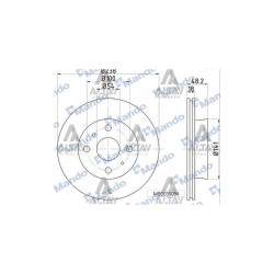FREN DISKI COROLLA 88-95 / ÖN HAVALI 238-4 (ADET) FREN DISKI COROLLA 88-95 / ÖN HAVALI 238-4 (ADET)