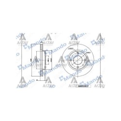 FREN DISKI CLIO III 05-12 / LOGAN I 04= / MEGANE II 03-08 / MICRA III 03-10 / ÖN HAVALI 260-4 (ADET) FREN DISKI CLIO III 05-12 / LOGAN I 04= / MEGANE II 03-08 / MICRA III 03-10 / ÖN HAVALI 260-4 (ADET)