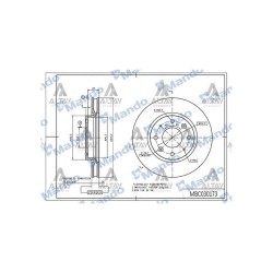 FREN DISKI CERATO 04-08 / ÖN HAVALI 275-4 (ADET)