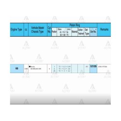 SEGMAN TAKIM TERIOS 1.3L / 97-05 / 01-05 1.3L / 06= 1.5L / 72.50mm / KE-VE / J100 / 0.50 SEGMAN TAKIM TERIOS 1.3L / 97-05 / 01-05 1.3L / 06= 1.5L / 72.50mm / KE-VE / J100 / 0.50