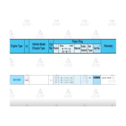 SEGMAN PRIMERA 03-07 1.6 / 76.00mm / QG16DE / STD TAKIM