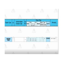 SEGMAN X-TRAIL 01-07 2.0 /   89.00mm / QR20 / STD TAKIM