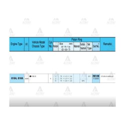 SEGMAN SWIFT  92-97 1.6 / VITARA 1.6 /  92-98 / 75.00mm / G16A-G16B / STD TAKIM