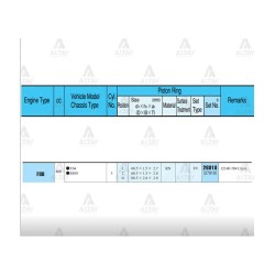 SEGMAN ALTO 86-98 0.8 / MARUTI 0.8 / 68.50mm / F8B / STD TAKIM SEGMAN ALTO 86-98 0.8 / MARUTI 0.8 / 68.50mm / F8B / STD TAKIM
