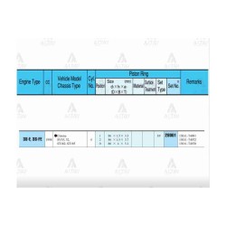 SEGMAN CORONA 93-95 2.0 / 86.50mm / 3S-3SFE / 0.50 TAKIM SEGMAN CORONA 93-95 2.0 / 86.50mm / 3S-3SFE / 0.50 TAKIM