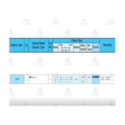 SEGMAN HILUX 2.5L / 05-12 / KUN25-KUN15 /  92.00mm / 2KDFTV / STD TAKIM