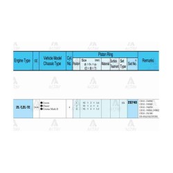SEGMAN HILUX 2.4L /  90-04 / LN85-LN145 /  92.50mm / 2L / HIACE   89= / 0.50 TAKIM