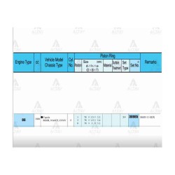 SEGMAN 323 90-97 1.6 / 78.50mm / B6 / 0.50 TAKIM SEGMAN 323 90-97 1.6 / 78.50mm / B6 / 0.50 TAKIM