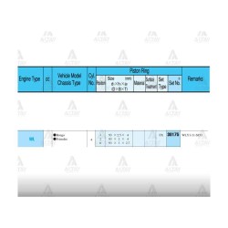 SEGMAN B-2500  96-00 /  93.00mm / 2.5 - WL / STD TAKIM