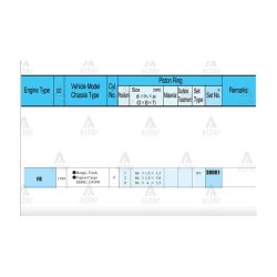 SEGMAN 626 88-92 2.0 / 86.00mm / F8-FE / STD TAKIM SEGMAN 626 88-92 2.0 / 86.00mm / F8-FE / STD TAKIM