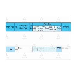 SEGMAN 323 96-98 1.5 / 75.80mm / Z5 / 0.50 TAKIM SEGMAN 323 96-98 1.5 / 75.80mm / Z5 / 0.50 TAKIM