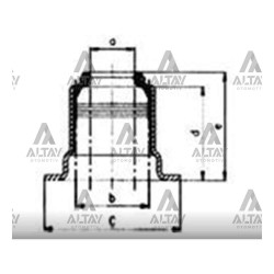 SUPAP LASTİĞİ 208 / 301 / 308 / 5008 / C-ELYSEE / C1 / C3 / C4 / CORSA 21= 1.2VTİ(5x9x24,2x14)