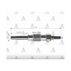 KIZDIRMA BUJİSİ (ISITMA) PARTNER / BERLINGO / J9 / BOXER 1.9 11V.