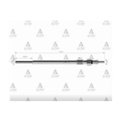 KIZDIRMA BUJİSİ (ISITMA) STILO / BRAVO / CHROMA 1.9 JTD / OPEL VECTRA / ASTRA / SIGNUM 1.9 JTD 11V.