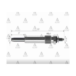 KIZDIRMA BUJİSİ (ISITMA) GRAND VITARA / PARTNER / BERLINGO / C4 / C5 2.0 HDI / 11V.