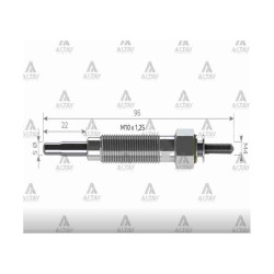 KIZDIRMA BUJİSİ (ISITMA) L-300 99-08 / L-200 / H-100 / PICKUP TD-25 / TD-27 / BMC 11V. KIZDIRMA BUJİSİ (ISITMA) L-300 99-08 / L-200 / H-100 / PICKUP TD-25 / TD-27 / BMC 11V.