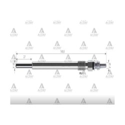 KIZDIRMA BUJİSİ (ISITMA) COLT 1.5 DI-D / SMART FORFOUR 1.5 CDI 11.5V.