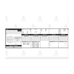 PİSTON TAKIM 323 1.6L /  90-97 / 78.50mm / B6Y2 / 0.50