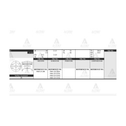 PİSTON TAKIM 626 1.6L /  88-91 /  81.50mm / F6 TEPELİ / 0.50